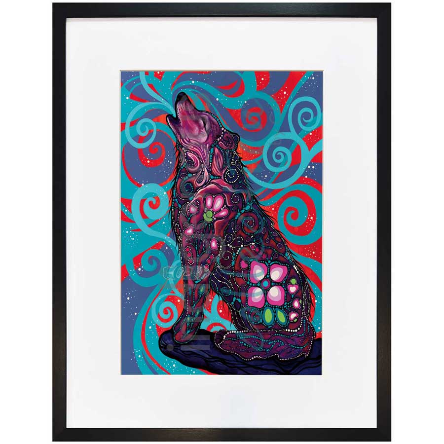 Maiingan Song by artist Jackie Traverse - Anishinaabe. Indigenous Collection