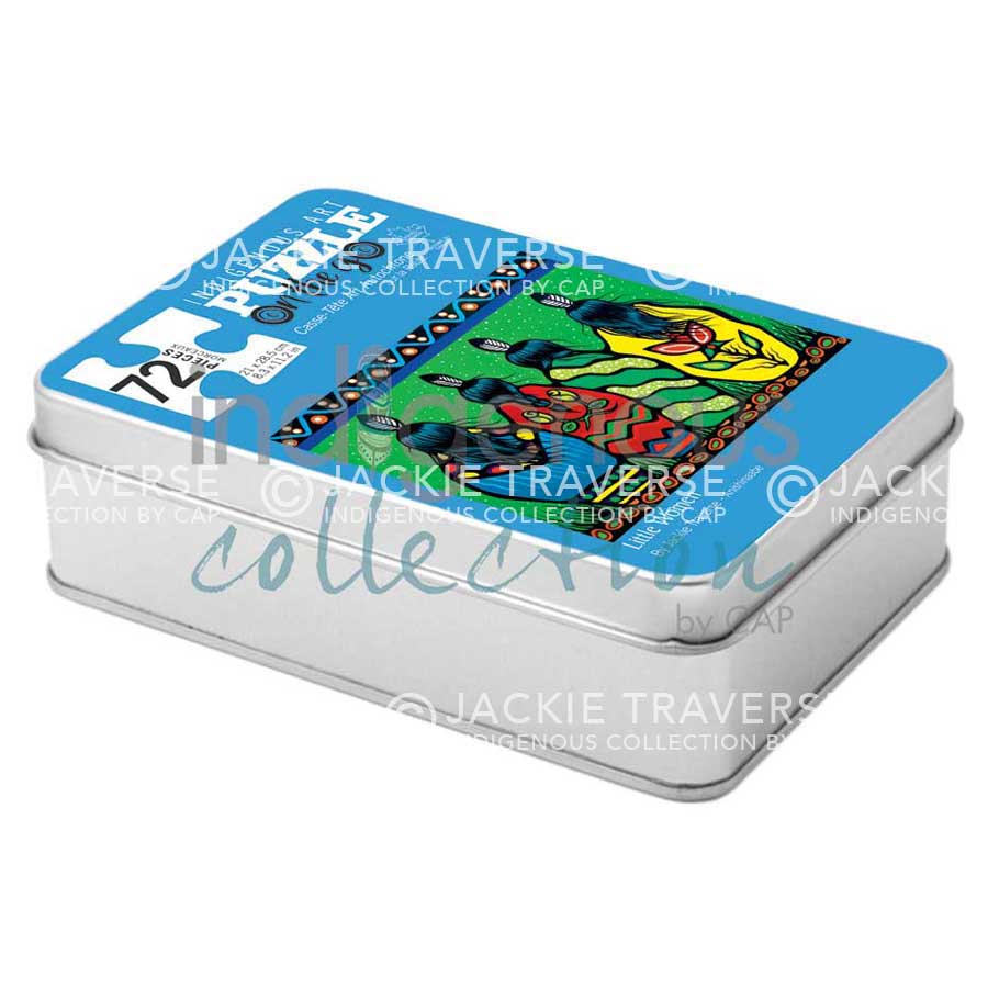 Little Women Puzzle - On The Go - 72 Pcs by artist Jackie Traverse. Indigenous Collection.