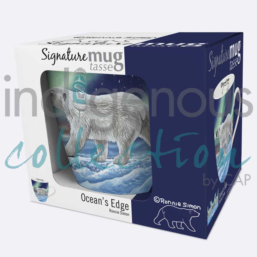 Ocean's Edge 18 oz. Signature Mug by artist Ronnie Simon