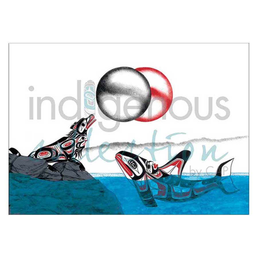 Wolf and Killer Whale Canvas Prints