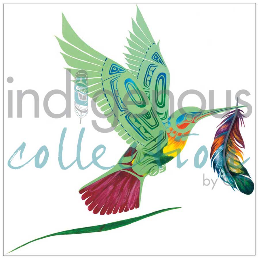Green Hummingbird Canvas Prints