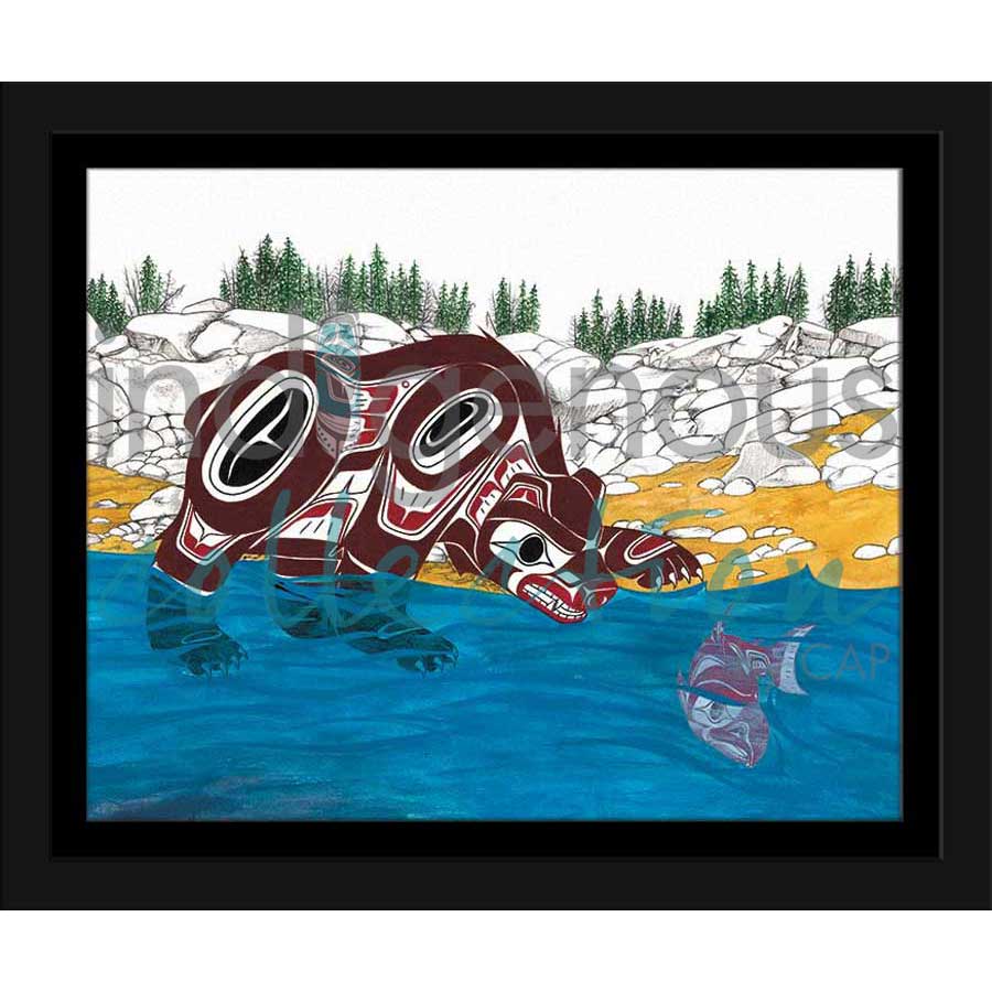 Morning Catch by artist Richard Shorty - Northern Tutchone. Indigenous Collection