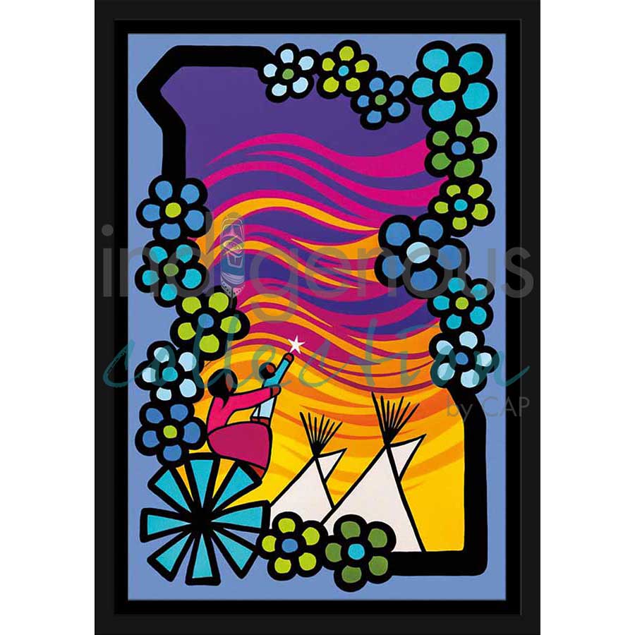 Niso by artist Kevin Pee-ace - Cree. Indigenous Collection