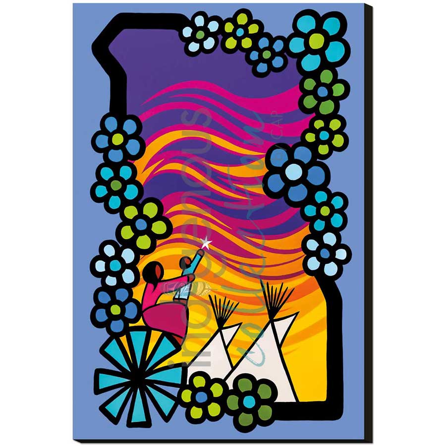 Niso by artist Kevin Pee-ace - Cree. Indigenous Collection