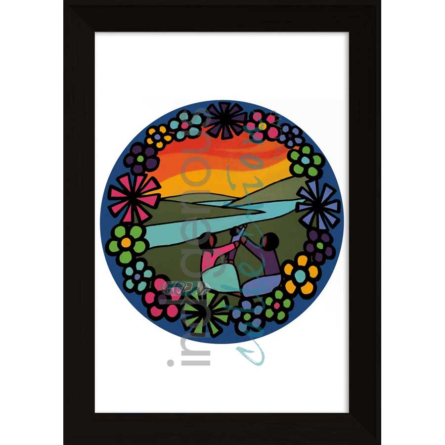 Among Our Land by artist Kevin Pee-ace - Cree. Indigenous Collection