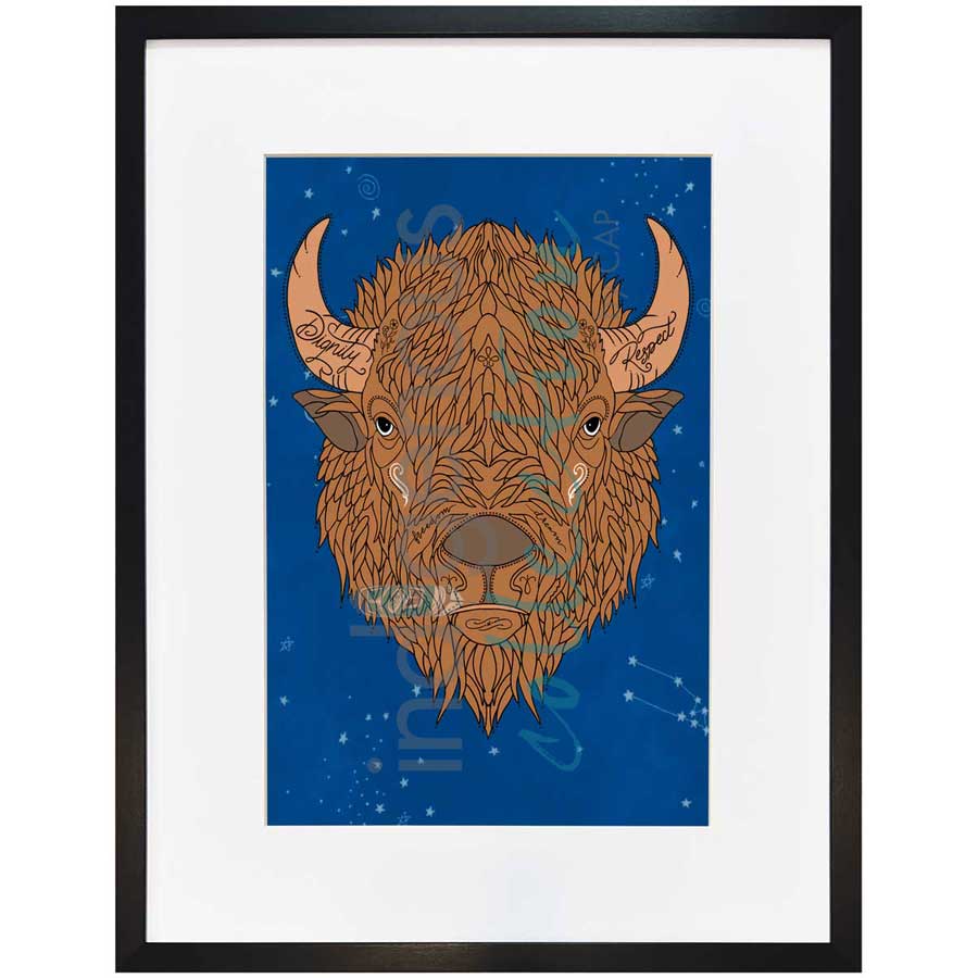 Respectful Paskapski-Mikikonat by artist Robin Paul - Mi'kmaq. Indigenous Collection