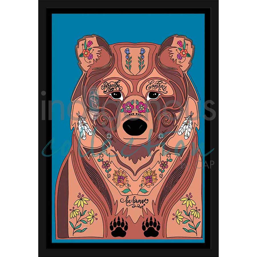 Brave Muwin by artist Robin Paul - Mi'kmaq. Indigenous Collection
