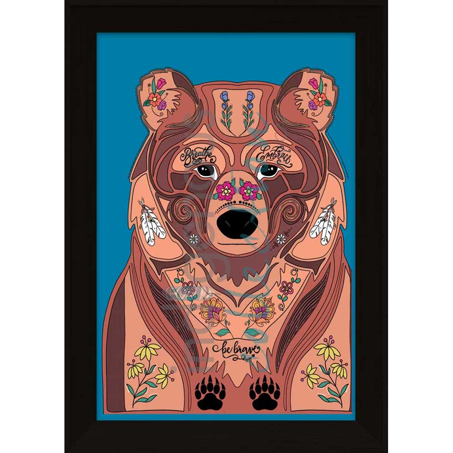 Brave Muwin by artist Robin Paul - Mi'kmaq. Indigenous Collection