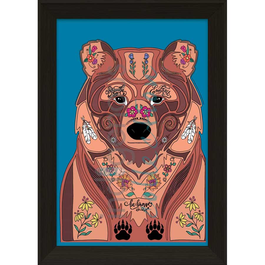 Brave Muwin by artist Robin Paul - Mi'kmaq. Indigenous Collection