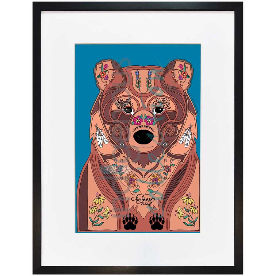 Brave Muwin by artist Robin Paul - Mi'kmaq. Indigenous Collection