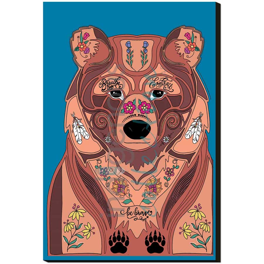 Brave Muwin by artist Robin Paul - Mi'kmaq. Indigenous Collection