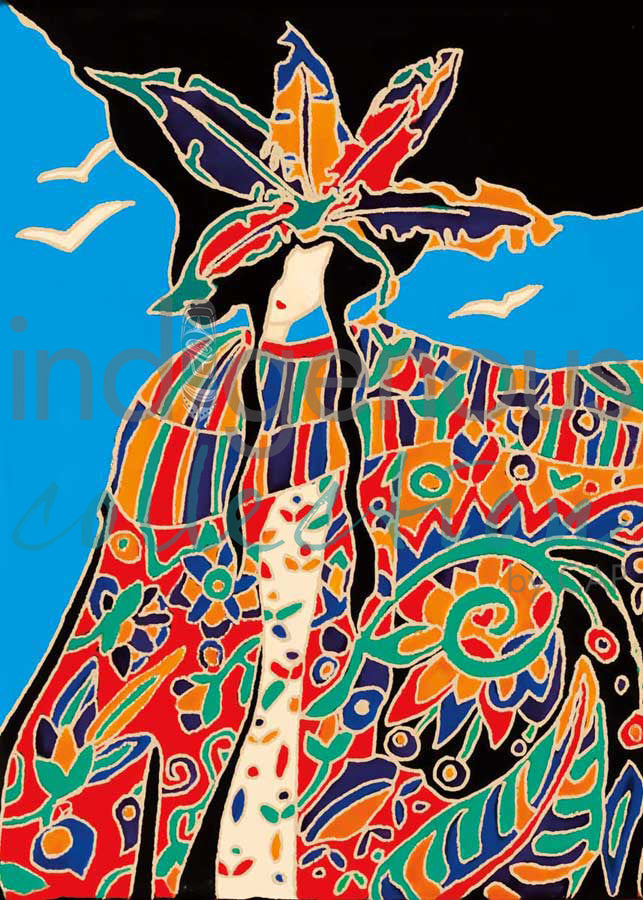 Five Feathers by artist Dawn Oman