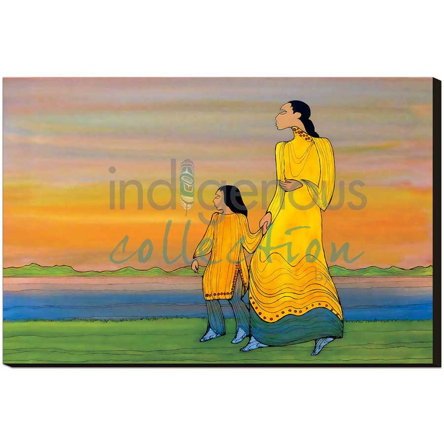Water Walkers by artist Maxine Noel - Santee Oglala Sioux. Indigenous Collection
