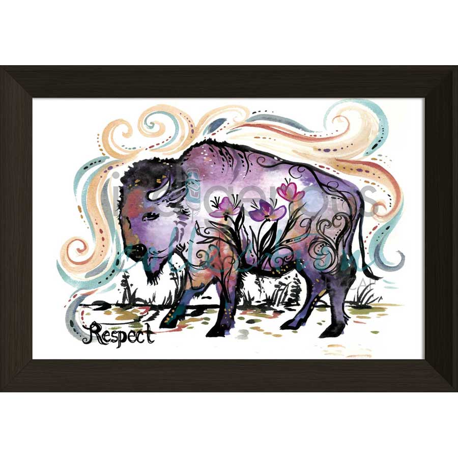 Respect by artist Carla Joseph - Métis/Cree. Indigenous Collection