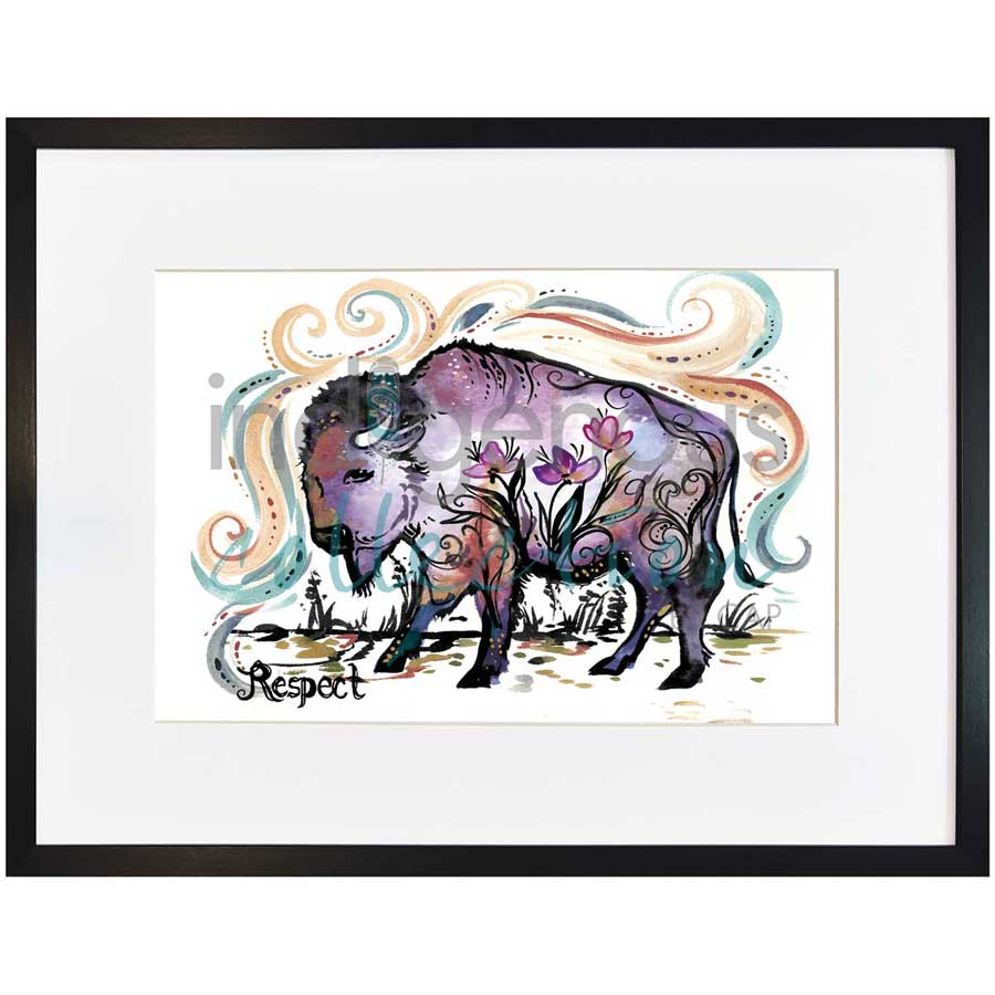 Respect by artist Carla Joseph - Métis/Cree. Indigenous Collection