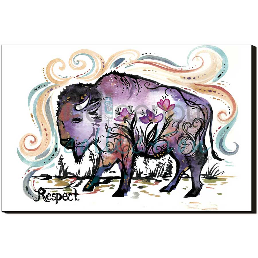 Respect by artist Carla Joseph - Métis/Cree. Indigenous Collection