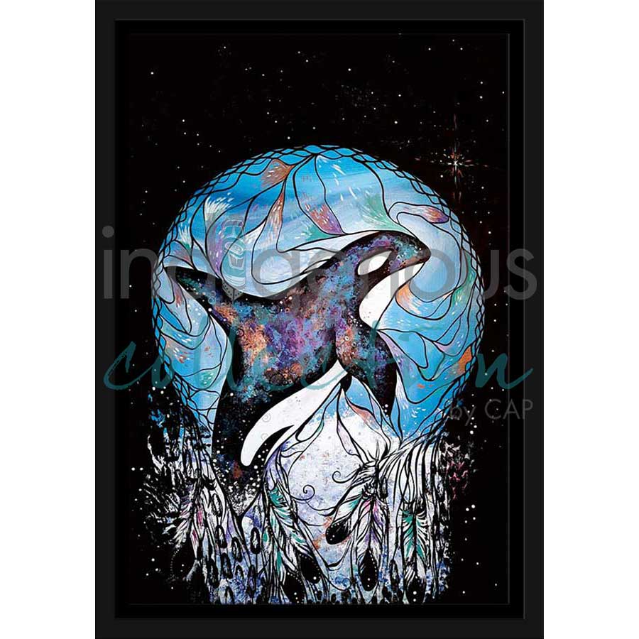 Orca Dreamcatcher by artist Carla Joseph - Métis/Cree. Indigenous Collection