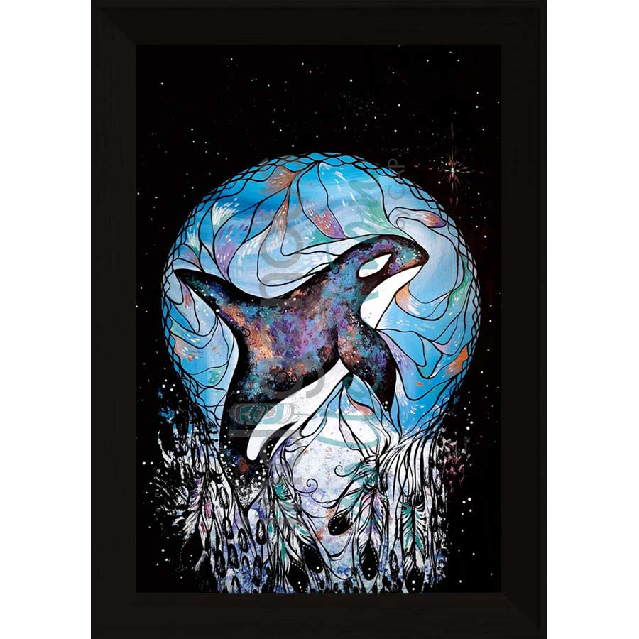 Orca Dreamcatcher by artist Carla Joseph - Métis/Cree. Indigenous Collection