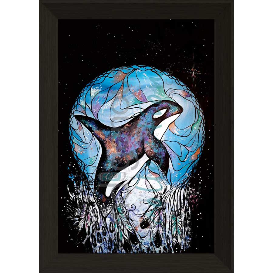 Orca Dreamcatcher by artist Carla Joseph - Métis/Cree. Indigenous Collection