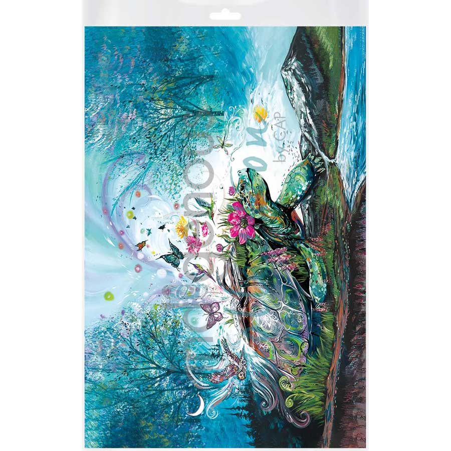Mystical Turtle by artist Carla Joseph - Métis/Cree. Indigenous Collection