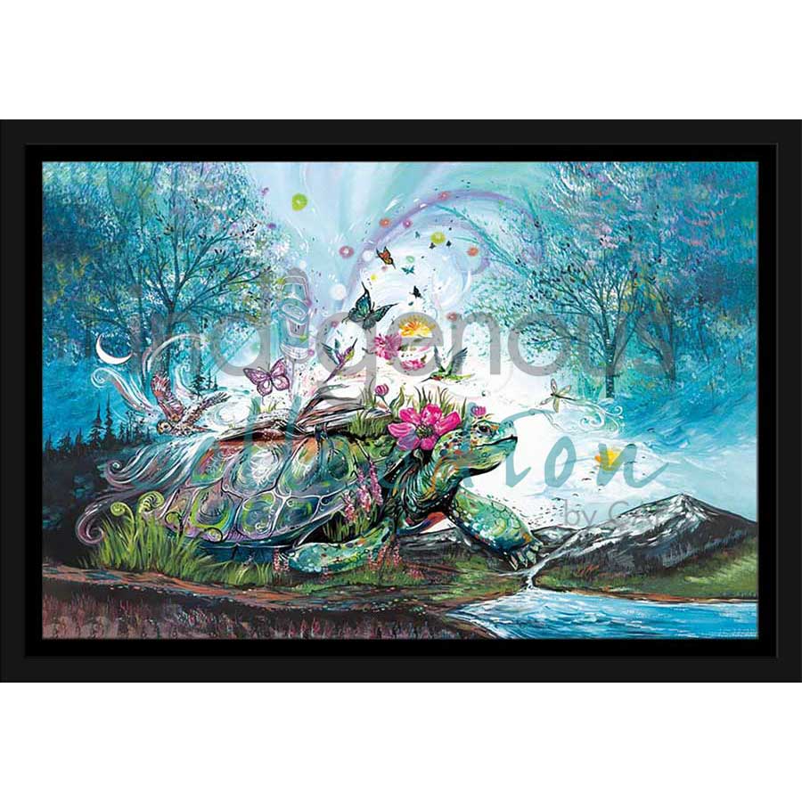 Mystical Turtle by artist Carla Joseph - Métis/Cree. Indigenous Collection