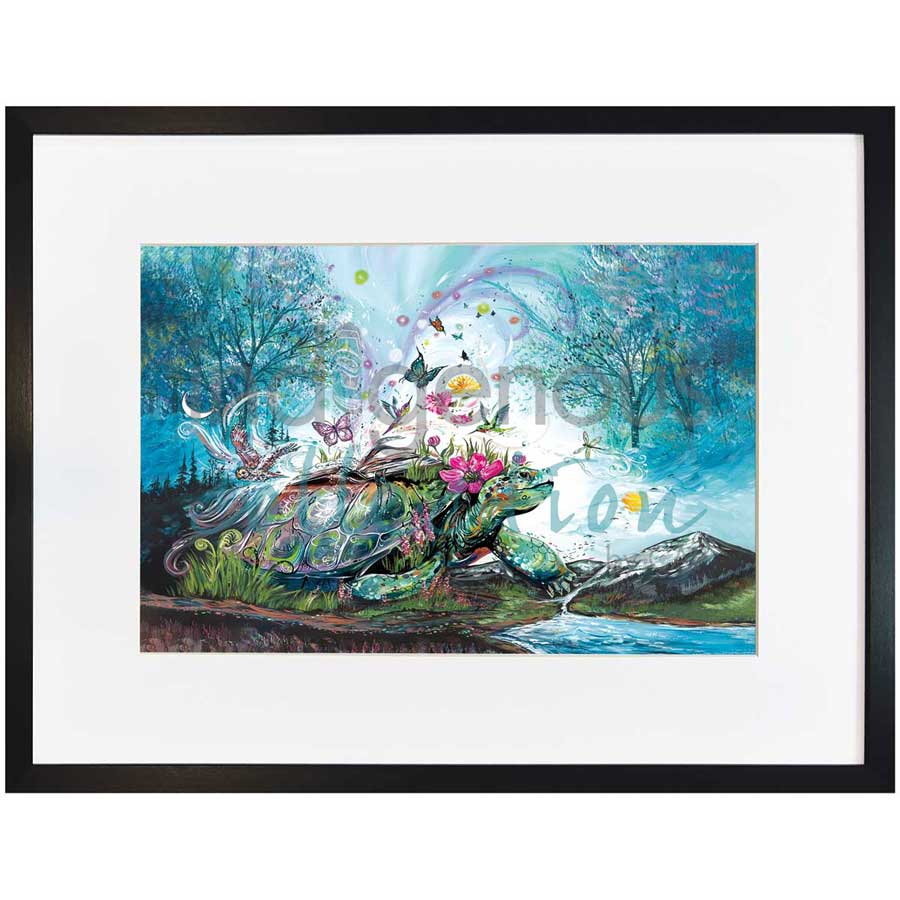 Mystical Turtle by artist Carla Joseph - Métis/Cree. Indigenous Collection