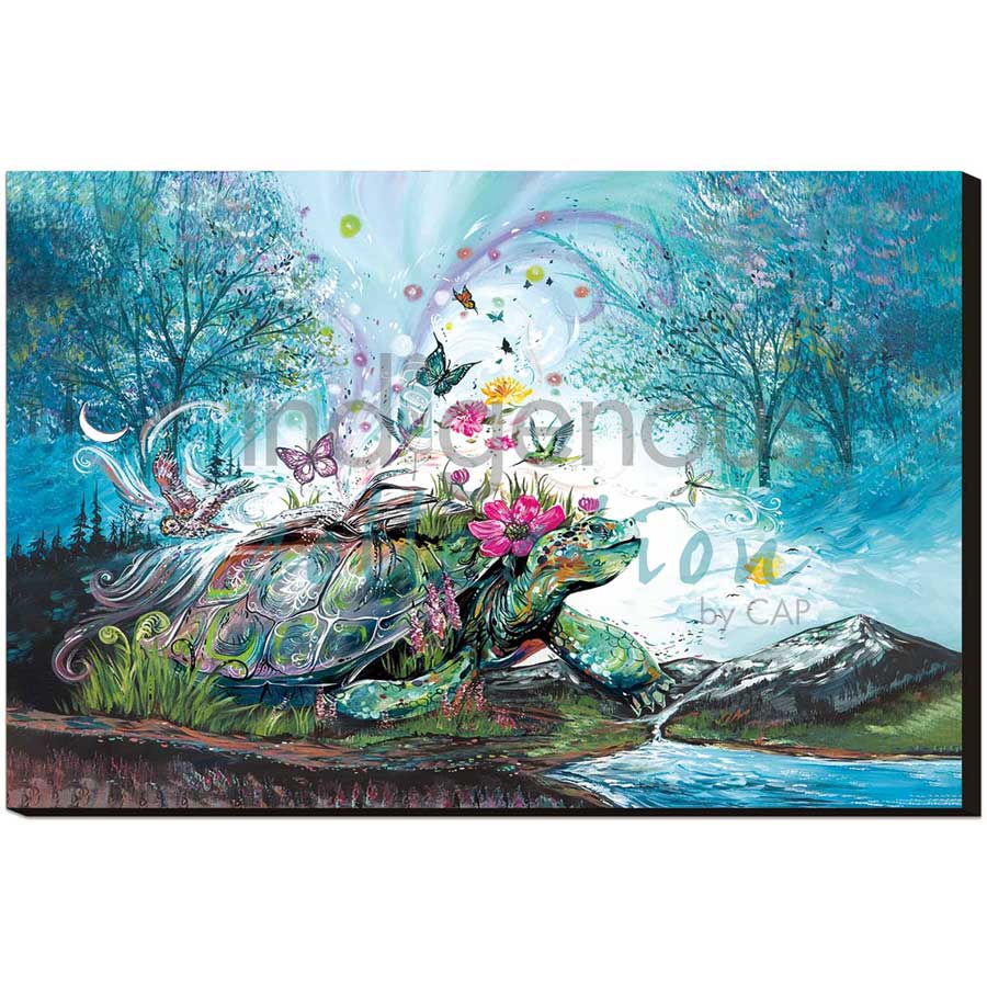 Mystical Turtle by artist Carla Joseph - Métis/Cree. Indigenous Collection