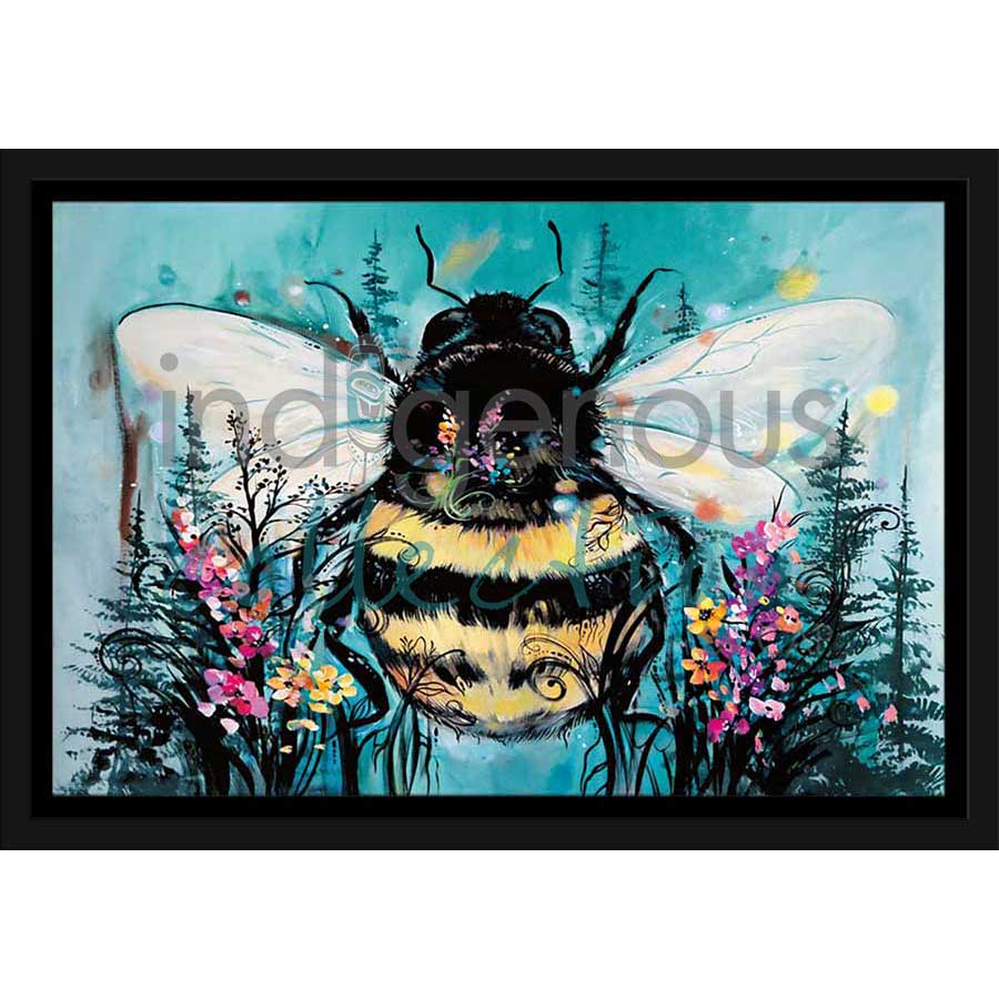 Bumble Bee by artist Carla Joseph - Métis/Cree. Indigenous Collection