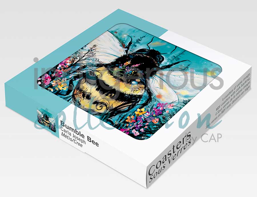 Bumble Bee Coaster by artist Carla Joseph