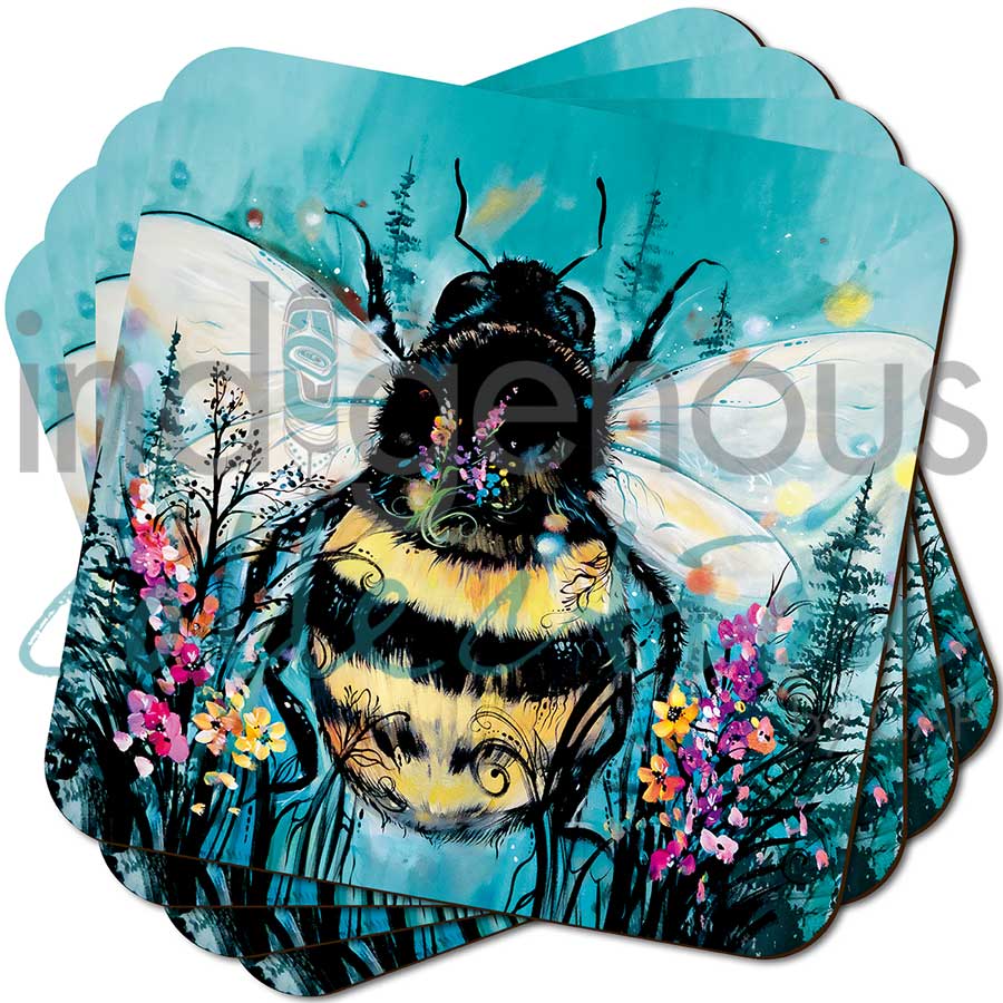 Bumble Bee Coaster by artist Carla Joseph