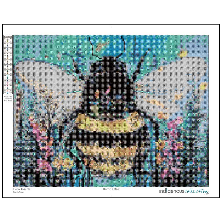 Bumble Bee Diamond Art Kit by artist Carla Joseph