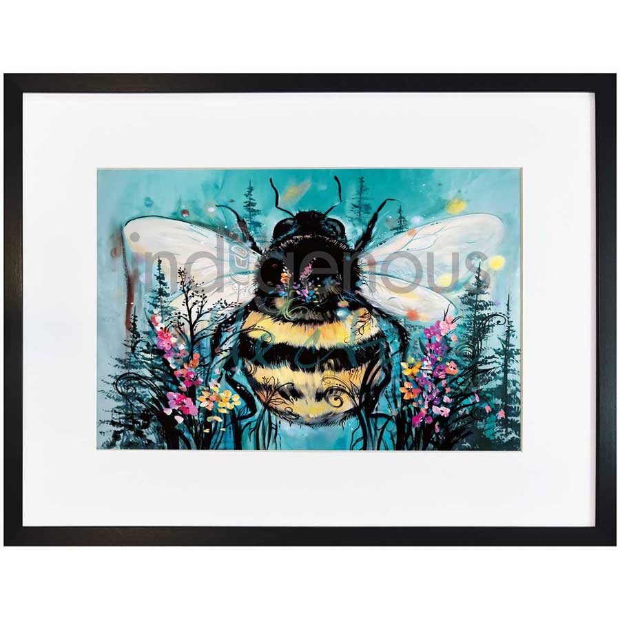 Bumble Bee by artist Carla Joseph - Métis/Cree. Indigenous Collection