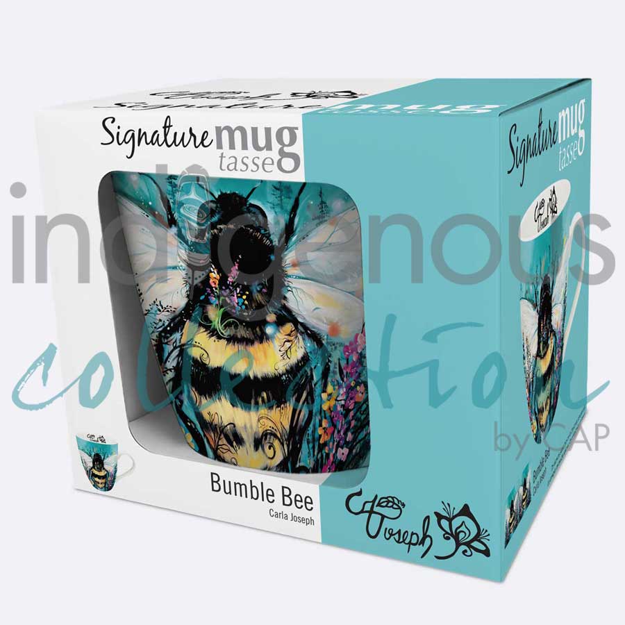 Bumble Bee 18 oz. Signature Mug by artist Carla Joseph