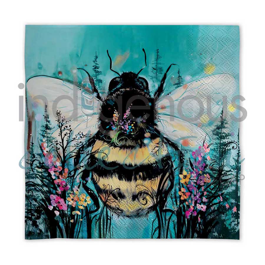 Bumble Bee napkins by artist Carla Joseph