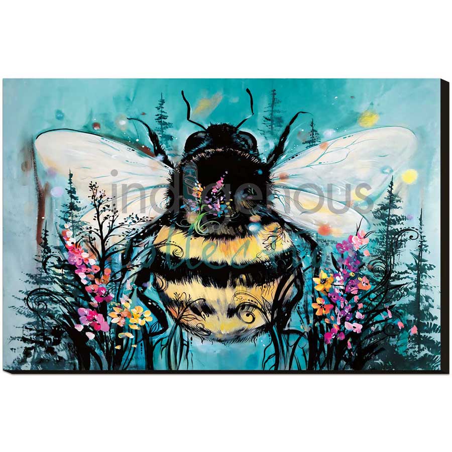 Bumble Bee by artist Carla Joseph - Métis/Cree. Indigenous Collection