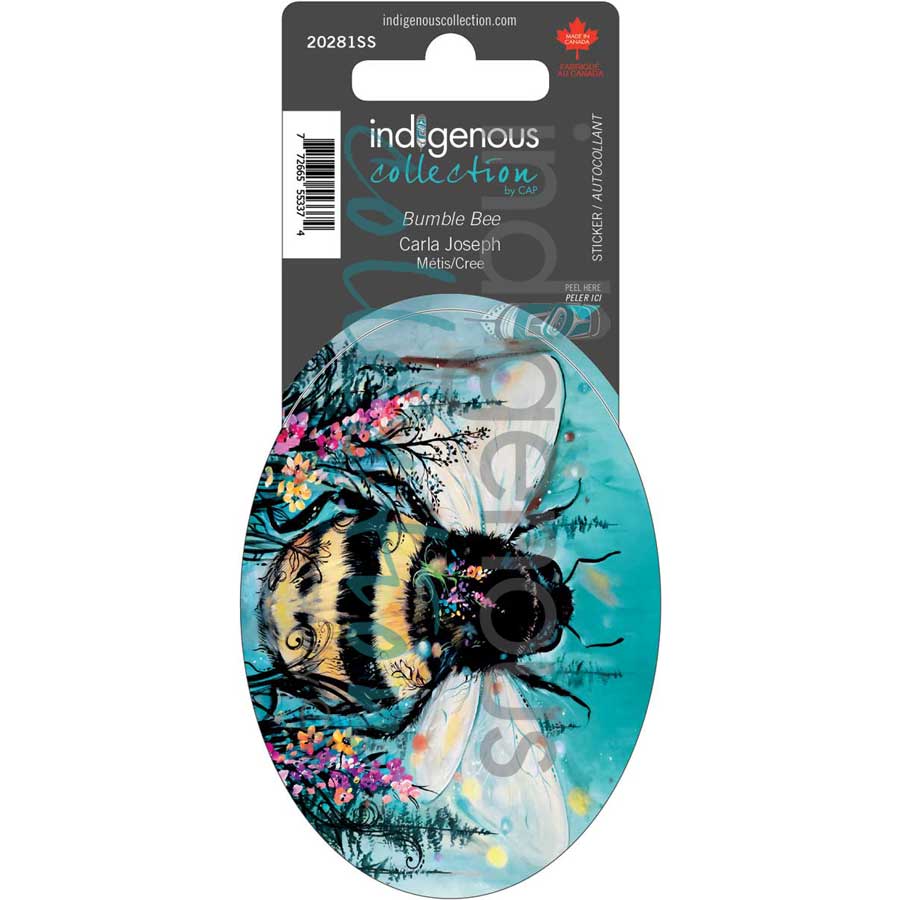 Bumble Bee Sticker by artist Carla Joseph