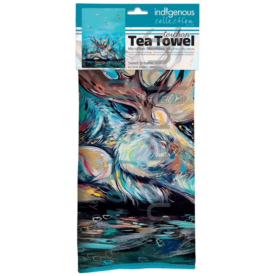 Sweet Dreams Tea Towel by artist Carla Joseph