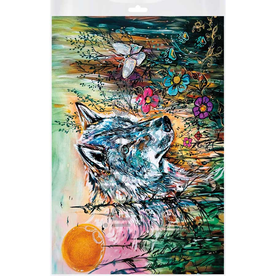 Wolf Path by artist Carla Joseph - Métis/Cree. Indigenous Collection