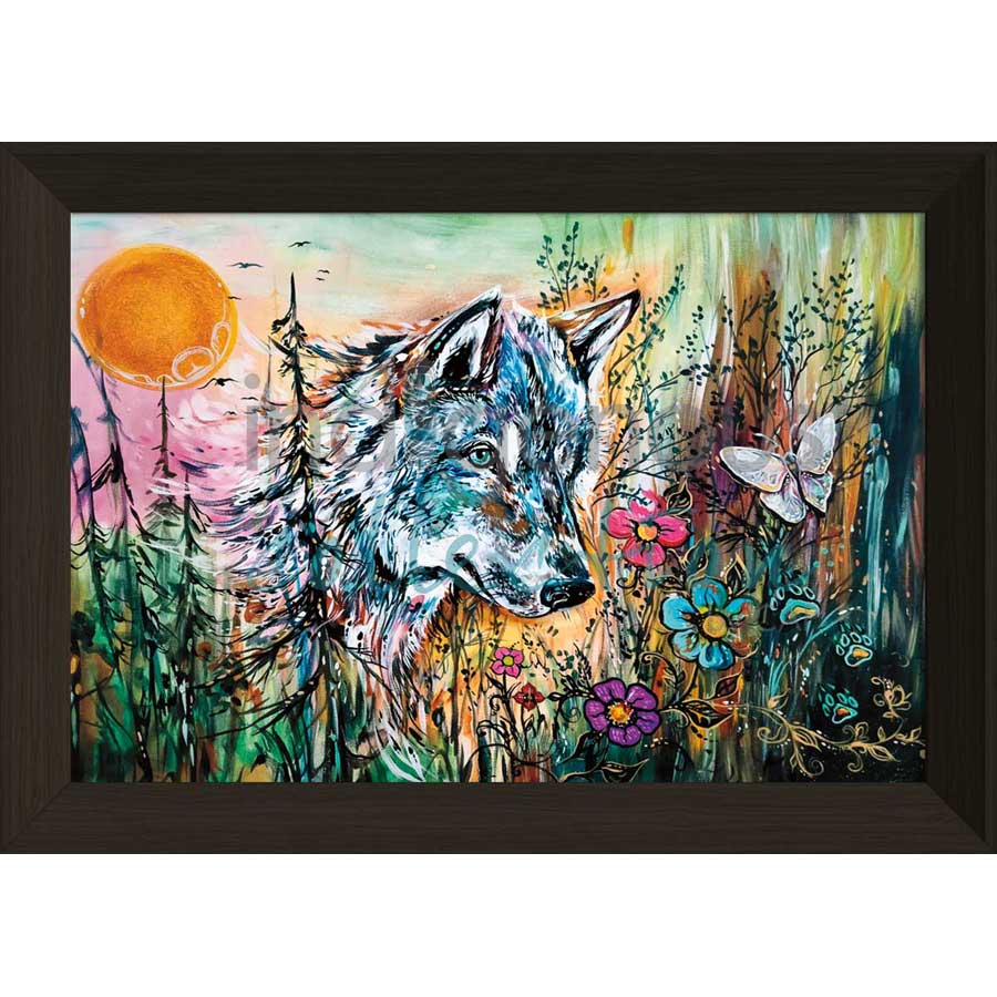 Wolf Path by artist Carla Joseph - Métis/Cree. Indigenous Collection