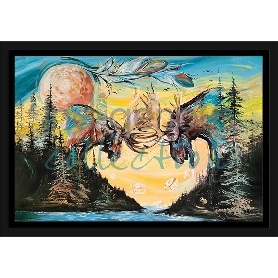 Art of Sparing by artist Carla Joseph - Métis/Cree. Indigenous Collection