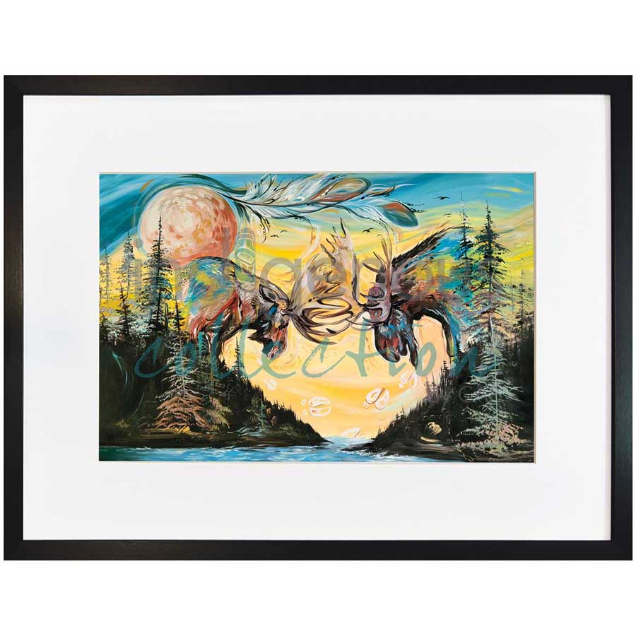 Art of Sparing by artist Carla Joseph - Métis/Cree. Indigenous Collection