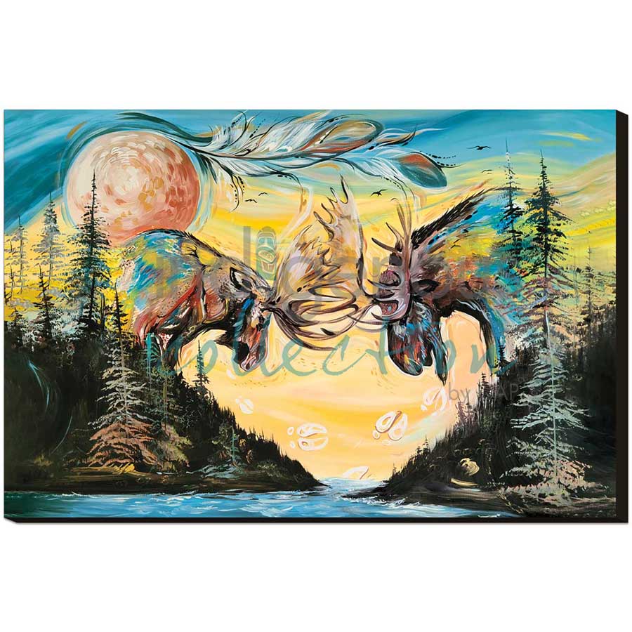 Art of Sparing by artist Carla Joseph - Métis/Cree. Indigenous Collection