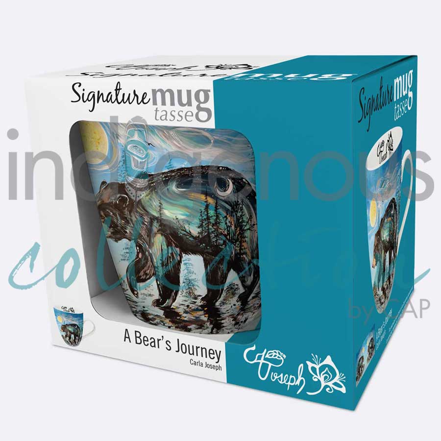 A Bear's Journey 18 oz. Signature Mug by artist Carla Joseph