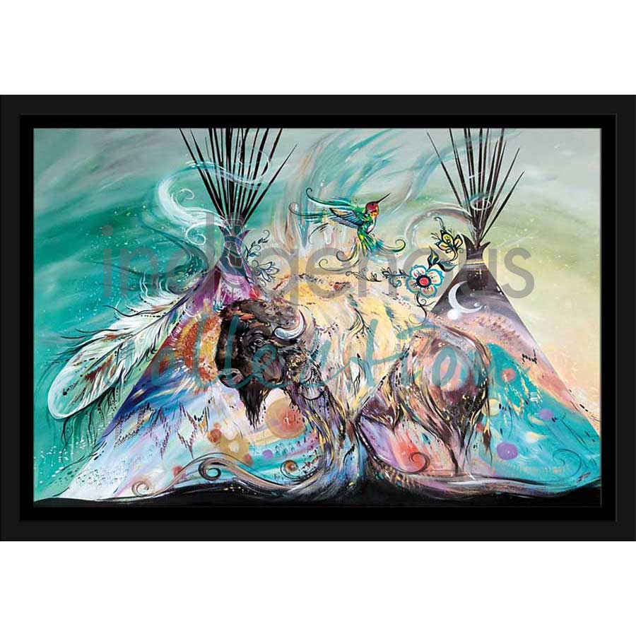 Mighty Buffalo by artist Carla Joseph - Métis/Cree. Indigenous Collection