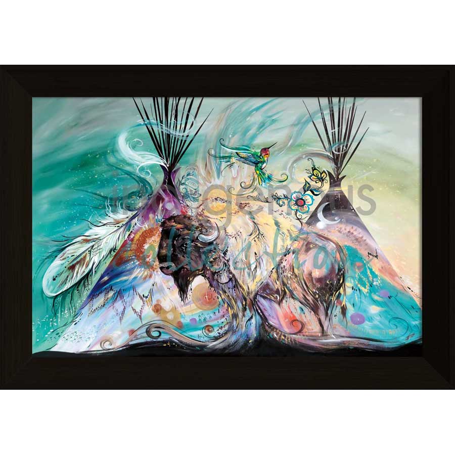 Mighty Buffalo by artist Carla Joseph - Métis/Cree. Indigenous Collection