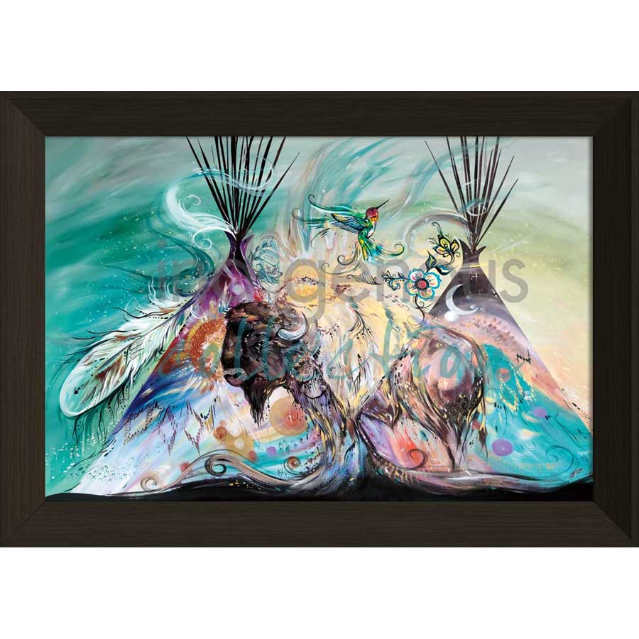 Mighty Buffalo by artist Carla Joseph - Métis/Cree. Indigenous Collection