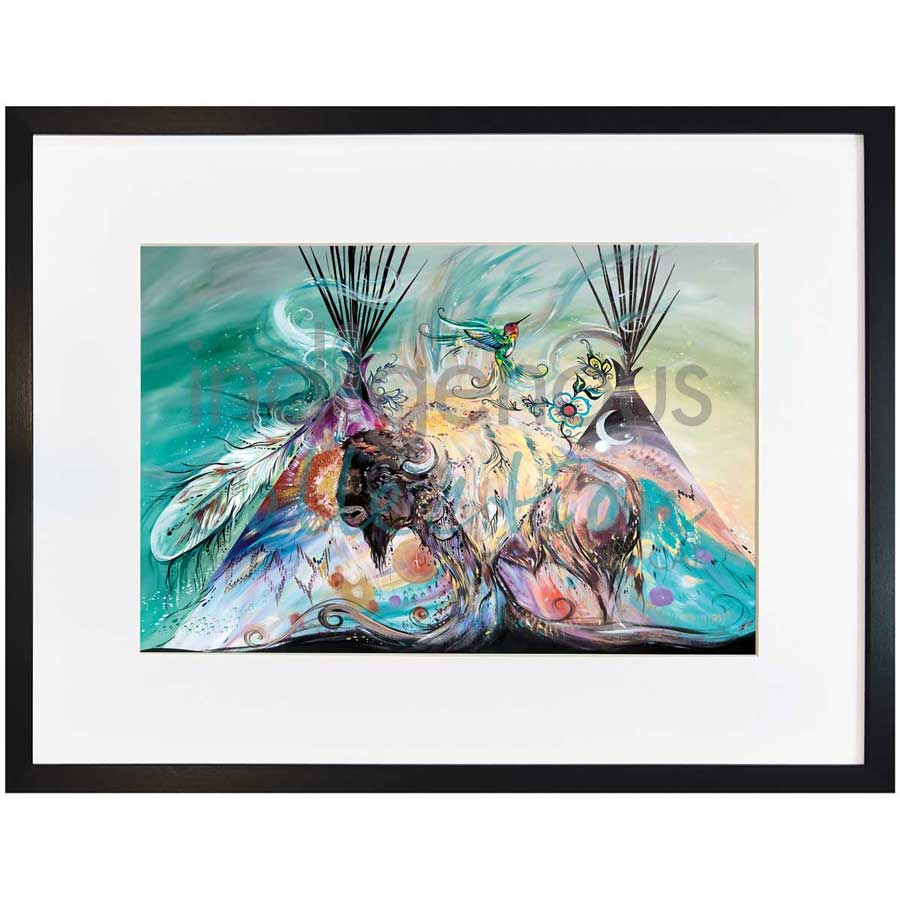 Mighty Buffalo by artist Carla Joseph - Métis/Cree. Indigenous Collection