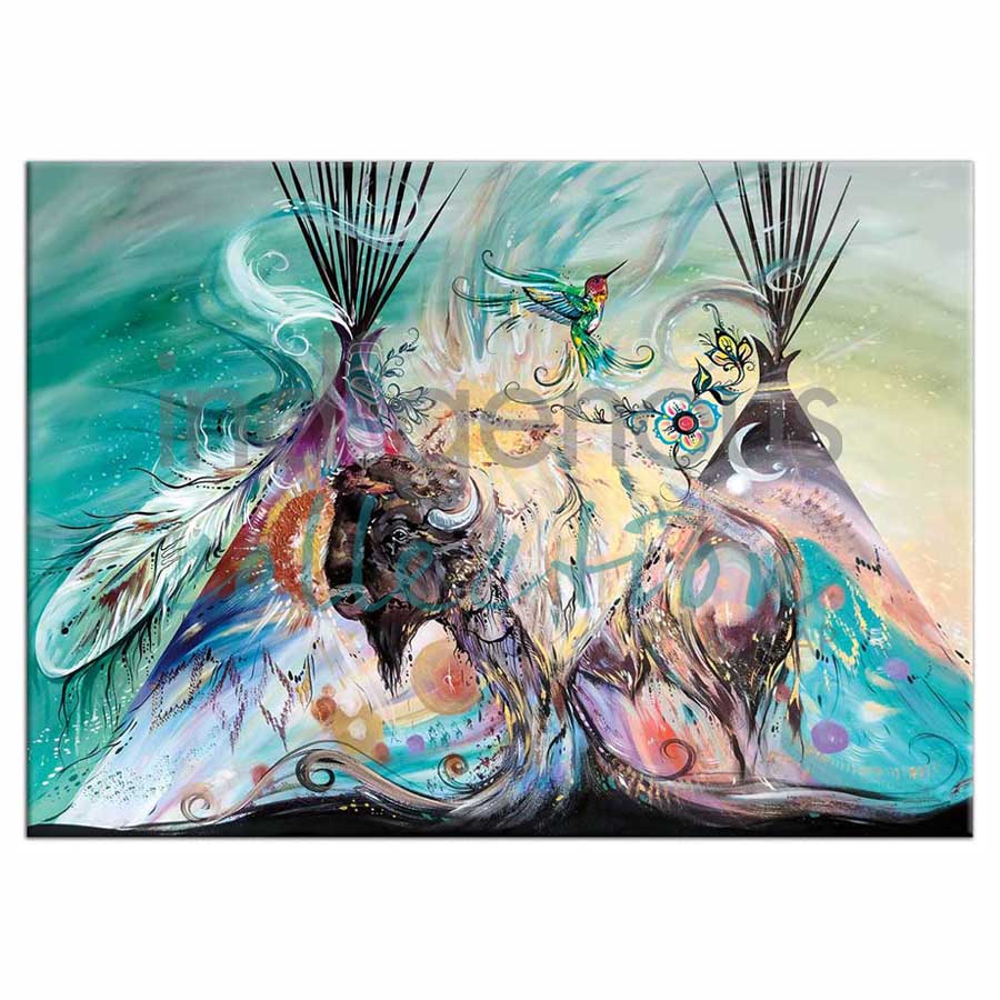 Mighty Buffalo Magnets by artist Carla Joseph