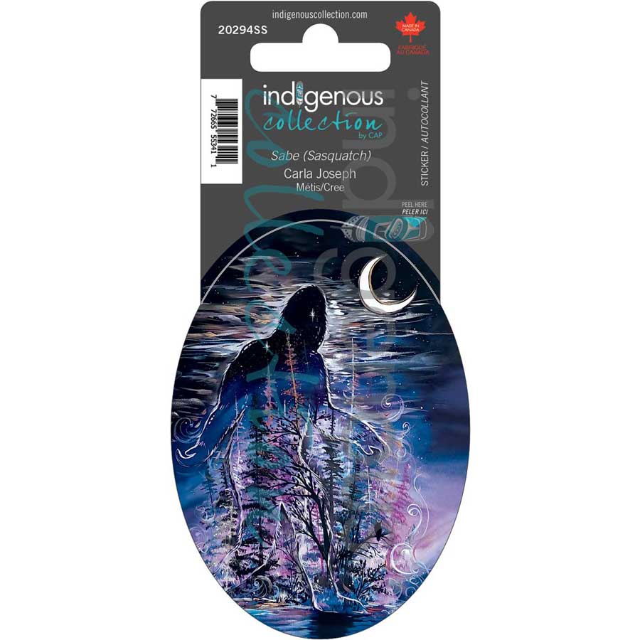 Sabe (Sasquatch) Sticker by artist Carla Joseph