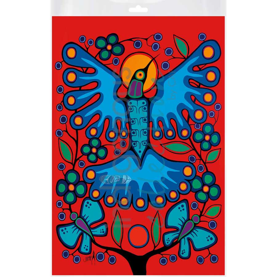 Spring Hummingbird by artist Jim Oskineegish - Ojibway. Indigenous Collection